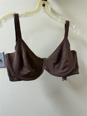 SKIMS Fits Everybody Unlined Bra – 38DDD – Jasper Brown – NWT